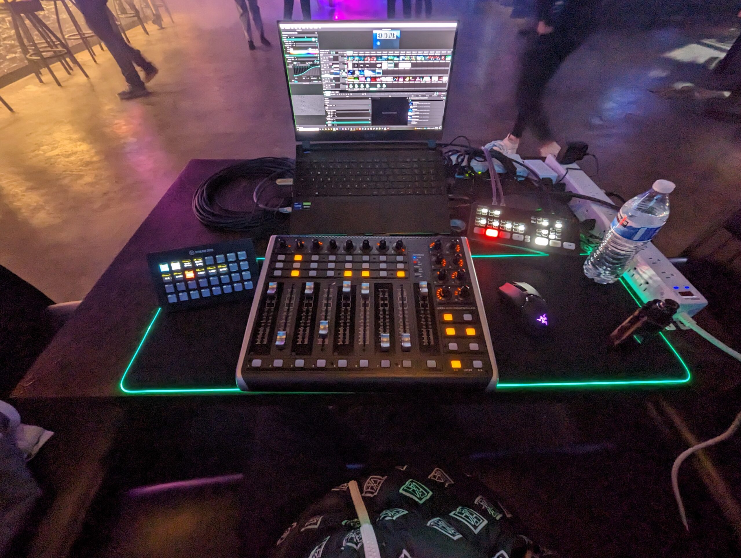 Mobile production rig with mixer and switcher
