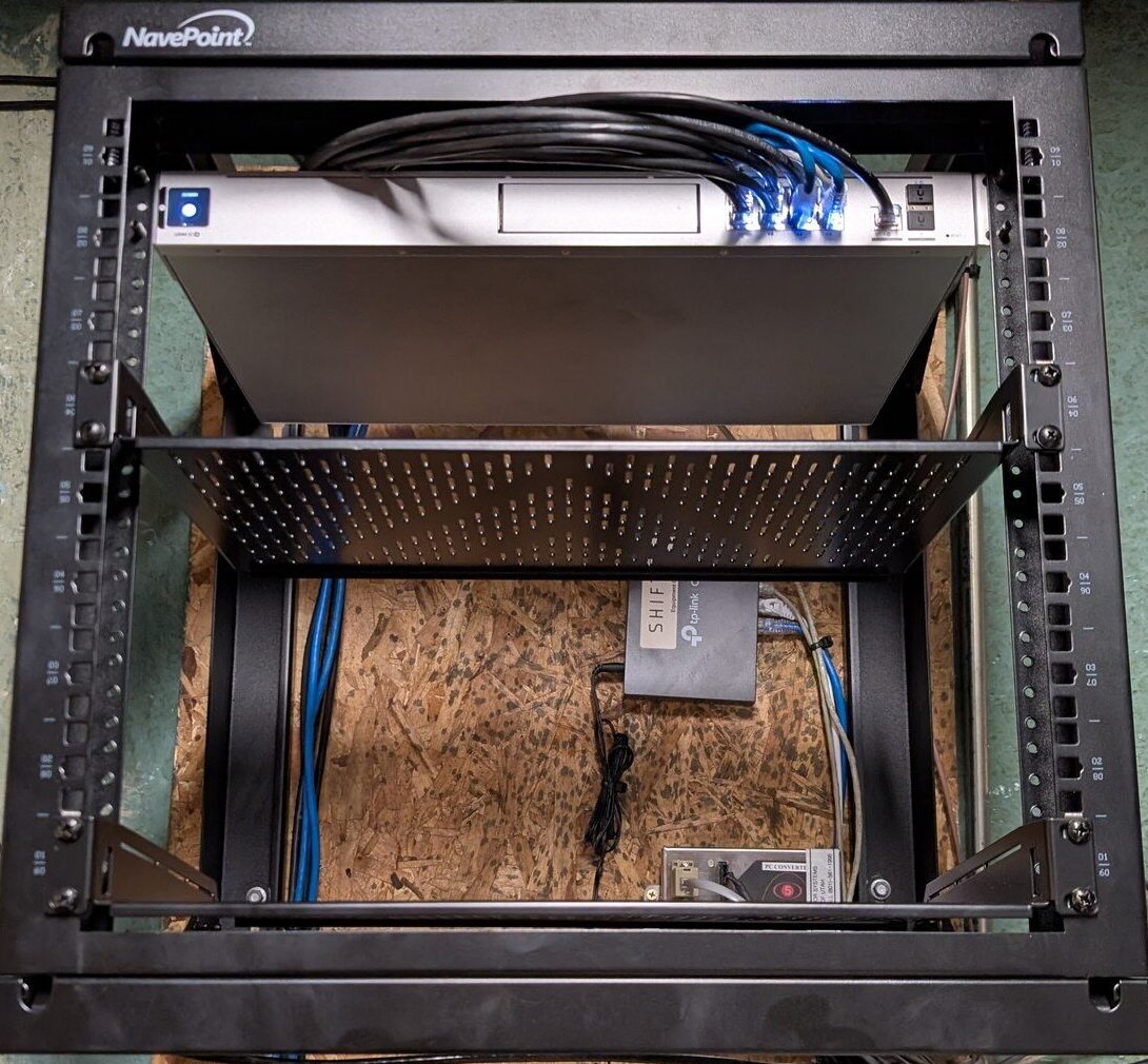 Bar — wall-mount network rack